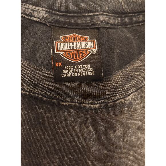 Vintage Harley Davidson Tshirt Mens size 2xl Acid washed Tee Y2K - Picture 4 of 6
